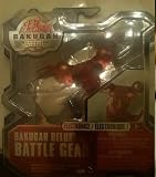Bakugan Gundalian Invaders Deluxe Battle Gear: Red Pyrus Jetkor with Copper Attributes 120g [New, in Package with Dna] with Lights!