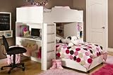 Loft Bed in in Pure White - South Shore Furniture - 3360-LBED