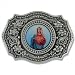 Virgin Mary & The Sacred Heart Belt Buckle Image
