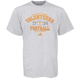 adidas Tennessee Volunteers Ash Gut Check Football Practice T-shirt