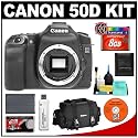 Canon EOS 50D Digital SLR Camera Body + 8GB CF Card + Battery + Canon Case + Cameta Bonus Accessory Kit