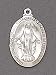 Pack of 2 Sterling Silver Religious Miraculous Virgin Mary Pendant Necklaces 18"