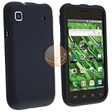 Black Hard Snap-on Rubberized Case for Samsung Galaxy S 4G