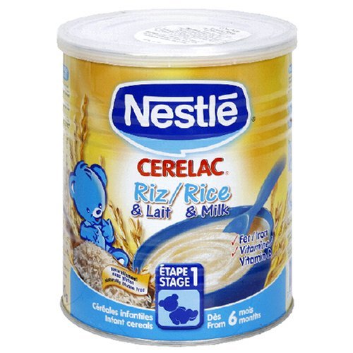 Nestle Cerelac, Rice with Milk, 14-Ounce Can (Pack of 4)