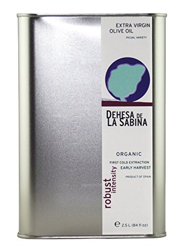 2016 Gold Award Winner Dehesa de la Sabina, USDA Organic Extra Virgin Olive Oil from Sierra de Cazorla, Spain (Latest Harvest 2.5L/84 fl.oz, 2016 NYIOOC Gold Award Winner)