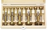 Eigenschaften Lühdorff R. GmbH, Famex Werkzeuge 9705-15 / Famex 9705-15 Forstnerbohrer C-45 Stahl Titan-nitriert, 15-tlg., 10-50mm
