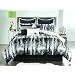 Sunset and Vine Woodland 8-Piece Queen Comforter Set, Black/White