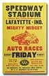 1952 Speedway Stadium Lafayette Midget Racing Program Poster Print