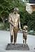 President John F. Kennedy and his son John are featured on the Rapid City, South Dakota "Presidents Walk" - 16"x20" - Fine-Art Gicl??e Photographic Print by Carol M. Highsmith