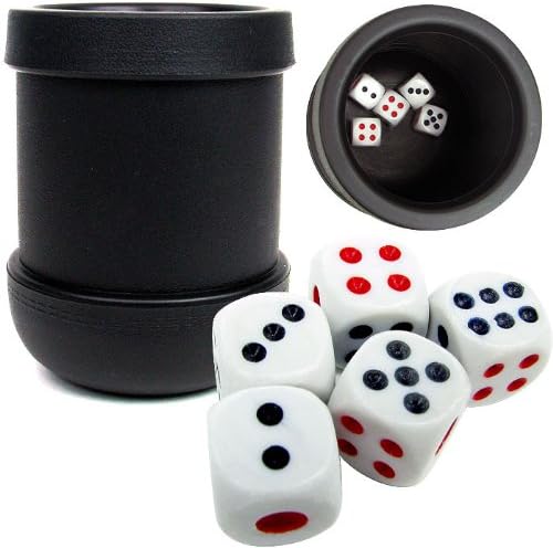 Black Heavy Duty Plastic Craps Dice Cup