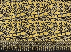 Batik Sarong - Bamboo 2, Heavy Rayon