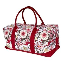 Olive N Figs Floral Spring Weekender/Duffel Bag - 100% Cotton