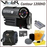 VholdR 1300 1080i Contour HD Wearable Helmet Camcorder With Extreme HD 8 GB SD Recording Bundle