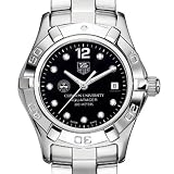 Clemson University TAG Heuer Watch - Women's Aquaracer with Black Diamond Dial at M.LaHart