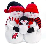 NHL New Jersey Devils Snowmen Family Holiday Table Top Decoration