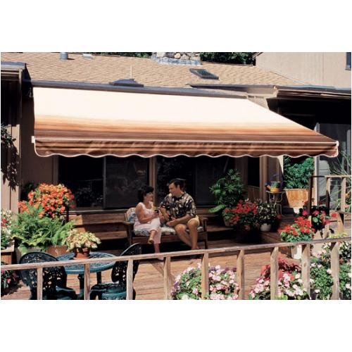 Sunsetter Pro Motorized Awning (16 Ft / Coffee Stripe)