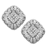 14K White Gold 3/4 ct. Diamond Fashion Earrings