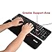 eBoot Full Size Keyboard Wrist Rest Pad Ergonomic Wrist Support Cushion with Memory Foam for Computer and Laptop