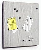 Bulletin Board-Large-15 x 21-Metal/Cork Underlay (Silver) (15H x 21W)