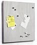 Bulletin Board-Large-15" x 21"-Metal/Cork Underlay (Silver) (15"H x 21"W)