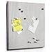 Bulletin Board-Large-15" x 21"-Metal/Cork Underlay (Silver) (15"H x 21"W)