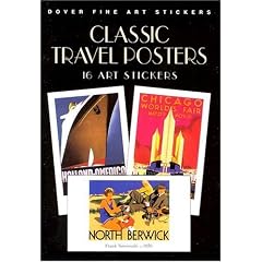 Classic Travel Posters: 16 Art Stic (Stickers)
