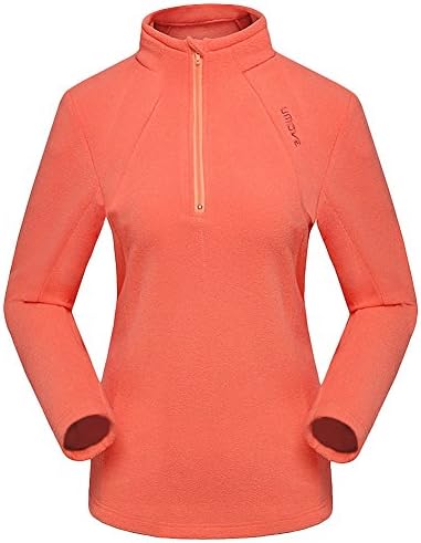 EA Selection Women's 100 Glacier 1/4 Zip Pullover Fleece Sweatshirt Tops Jacket Coat