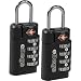 eBags TSA-accepted 4-Dial Combo Lock (2pk)