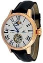 Adee Kaye #AK7100-MRG7 Men's Exponer Moon Phase Automatic Watch with Tourbillon Display