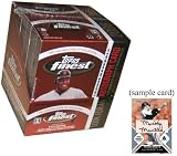 2006 Topps Finest Baseball Cards Hobby Box (18 packs/box, 5 cards/pack, 12 parallel inserts, 3 Mickey Mantle Finest Cards, Barry Bonds BoxTopper & more)