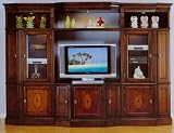 Santiago Entertainment Center In Oak Finish