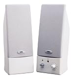 Cyber Acoustics CA2015 2.0 Computer Speakers(2-Speaker, White)