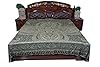 Mogul Pashmina Blanket Bedding Turquoise Blue Paisley Cashmere Throw