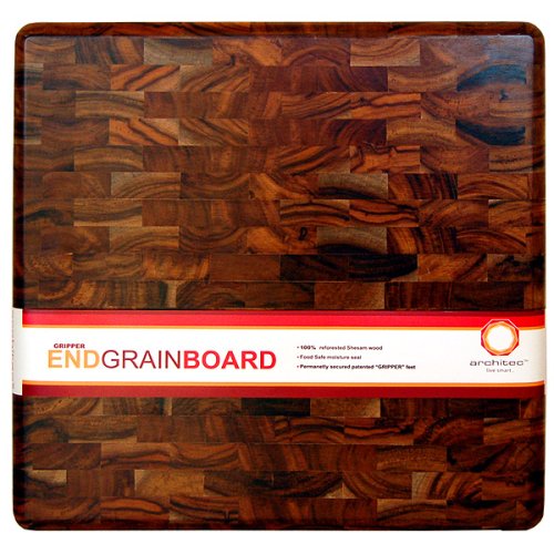 Architec Gripperwood 13 by 13 Endgrain Acacia Cutting Board