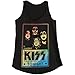Kiss In Concert Tonight Print Junior's Fitted Cotton Tank Top
