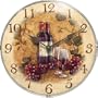Infinity Instruments Vin Rouge Resin Wall Clock
