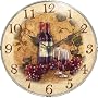 Infinity Instruments Vin Rouge Resin Wall Clock