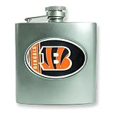 NFL Cincinnati Bengals Stainless Steel Hip Flask 6oz