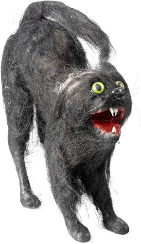 Spooky Halloween Alley Cat Prop
