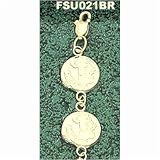 Florida State Seminoles Seminole Head 3/8 7.5Bracelet - 14KT Gold Jewelry