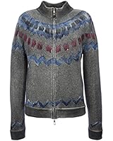 Giorgio Armani Men's Printed Zip Up Cashmere Sweater