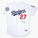Matt Kemp Los Angeles Dodgers Autographed Home Majestic MLB Baseball Jersey with 50th Anniversary in