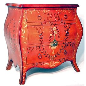 Unique Bold Luxury Accent Furniture and Accessories - 28 Orange Lacquer Bombay Bedside...