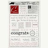 7gypsies 17319 Ã  la Card Rubbings Congratulations