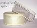 20m x 50mm chiffon organza wired ribbon **IVORY**