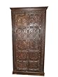 Antique Cabinet Floral Carved Armoire Teak Indian Furniture 76 X 36 X 15