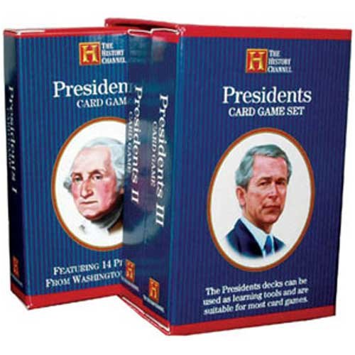 Childrens Toyshop  Toys : Presidents Card Game Set: Featuring 43 Presidents : 1789-Present