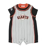 MLB San Francisco Giants Baby / Infant One-Piece Bodysuit / Romper / Onesie - Black & White (Size: 24M)
