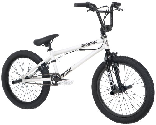 Mongoose Boy's Scan R20 Freestyle Bike, 20-Inch, White