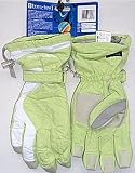 Waterproof Breathable Ski Gloves, Soft Lime, Medium